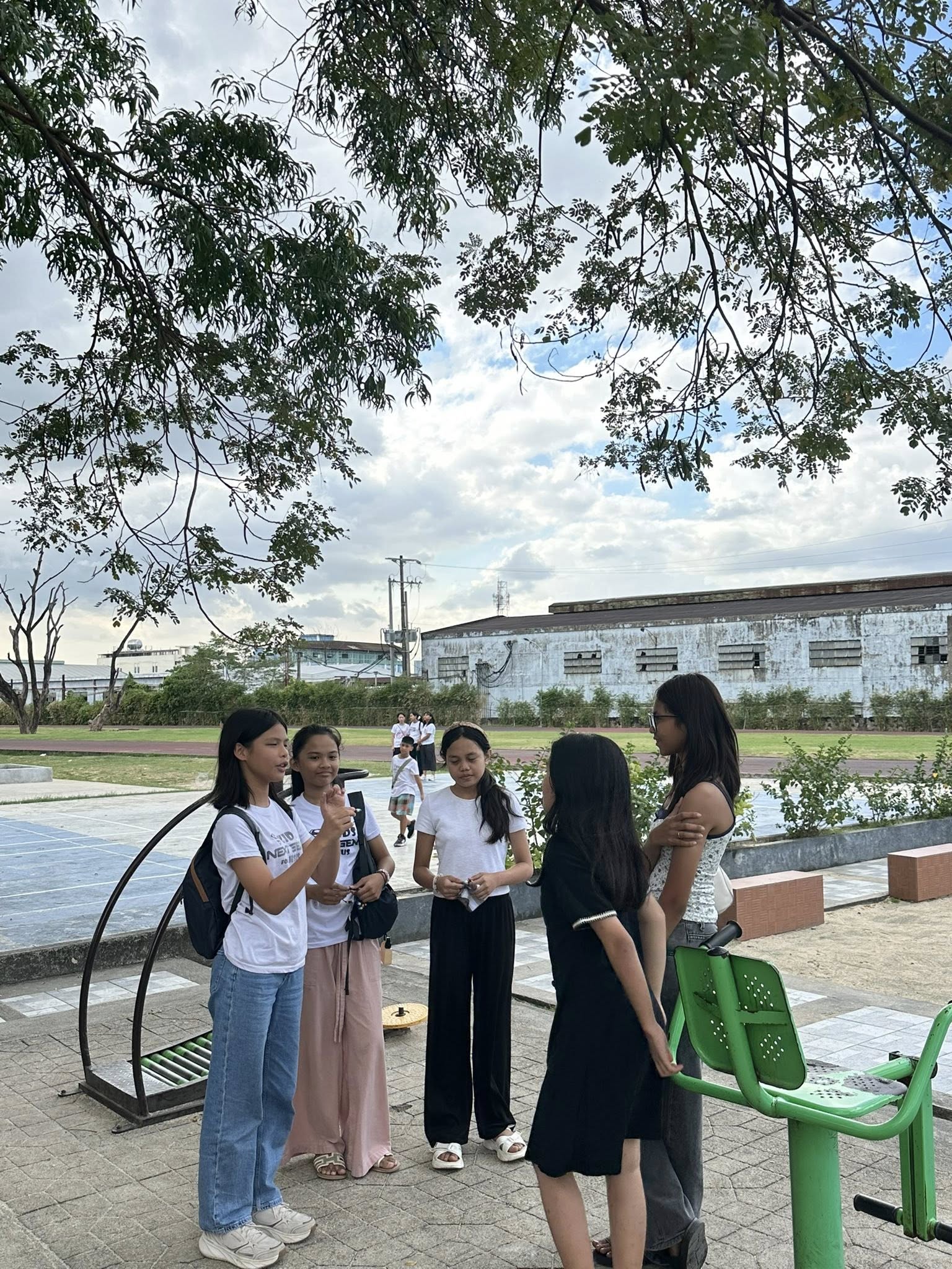 Youth members sharing their faith with strangers