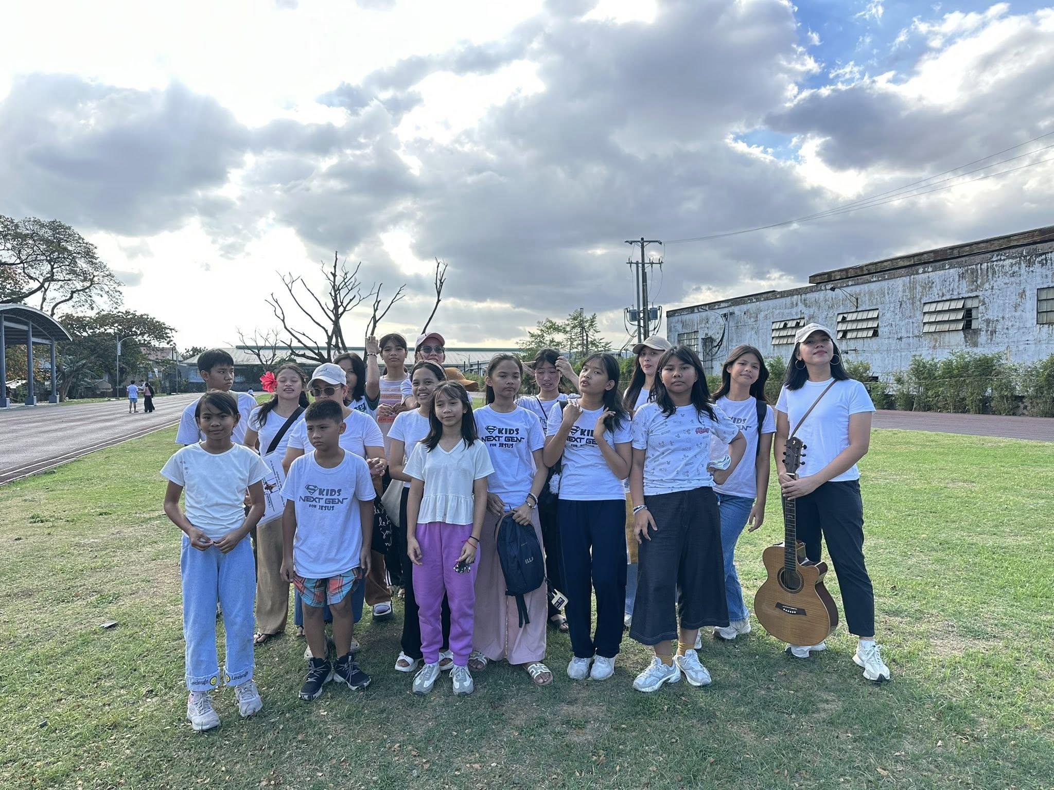 NHTA youth group at the park outreach