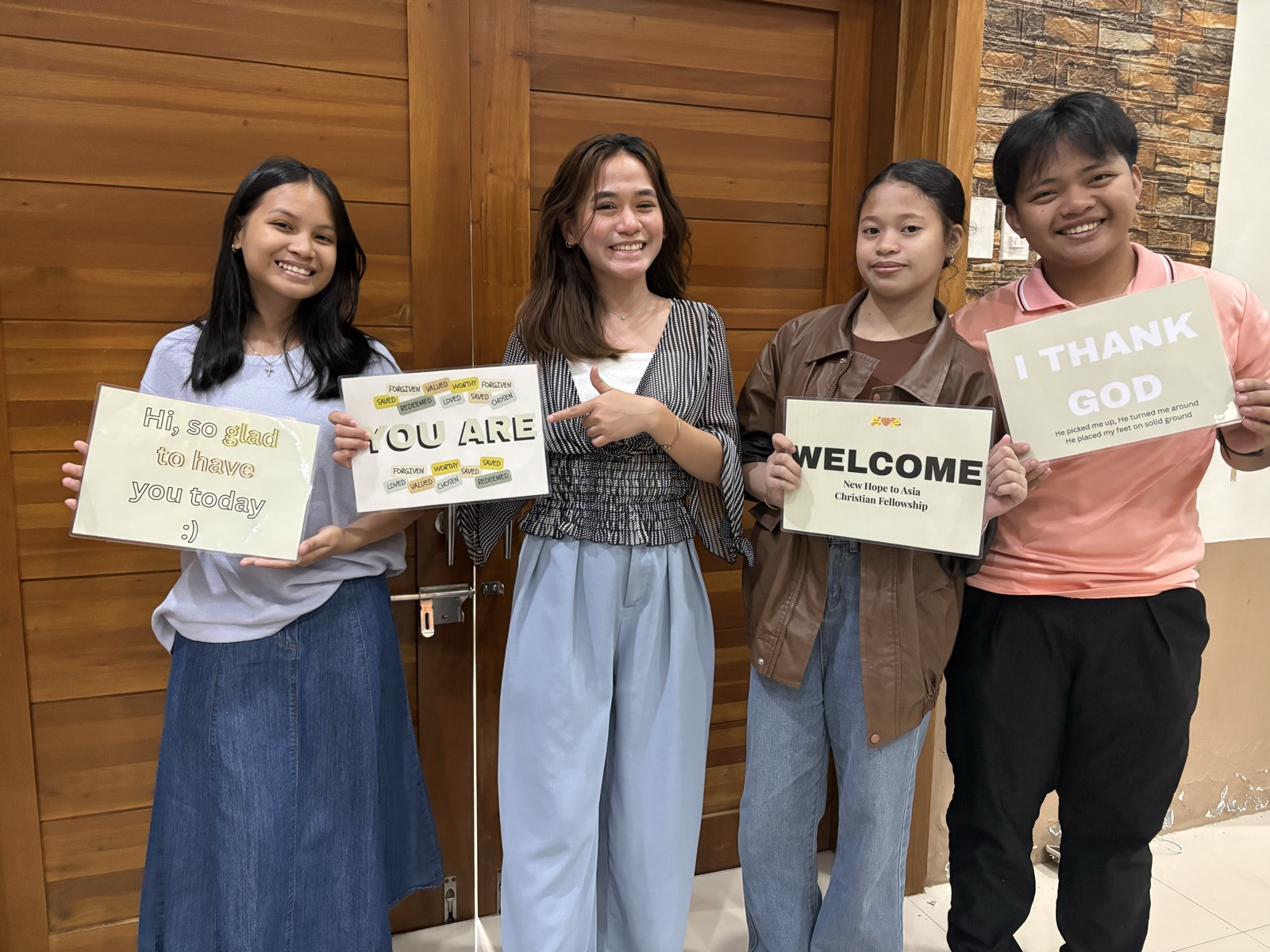 Warm welcome at New Hope to Asia Sunday service